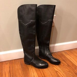 Aerosoles above the knee black boots size 7M NWOB